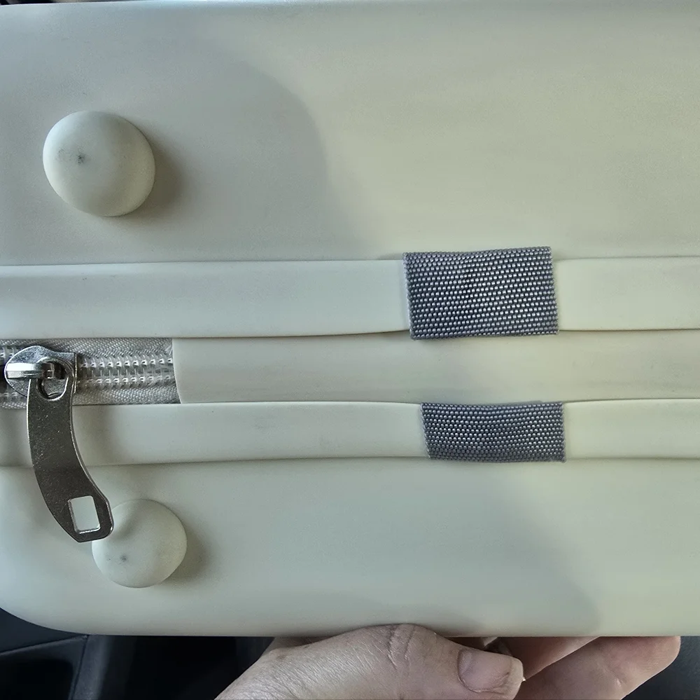Women's Cream Portable Luggage Bag
